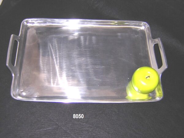 CHAROLA ELEGANTE CON ASA / SMOOTH ELEGANT RECT. TRAY W/HANDLES